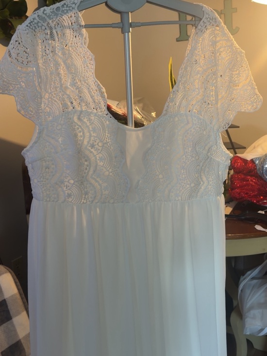 SHEIN Dresses & Skirts - SHEIN White Lace Bodice Wedding Dress